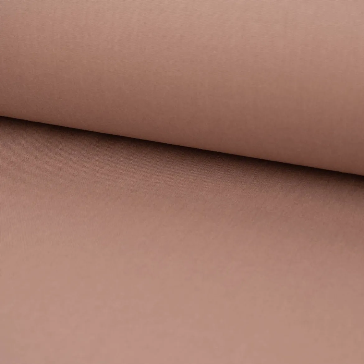 Baumwollstoff Popeline Meterware uni taupe – 1,50 m breit, weich & blickdicht, 125g/m²