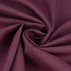 Baumwollstoff Popeline Meterware uni aubergine – 1,50 m breit, weich & blickdicht, 125g/m²