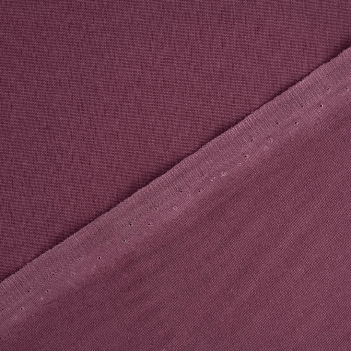 Baumwollstoff Popeline Meterware uni aubergine – 1,50 m breit, weich & blickdicht, 125g/m²