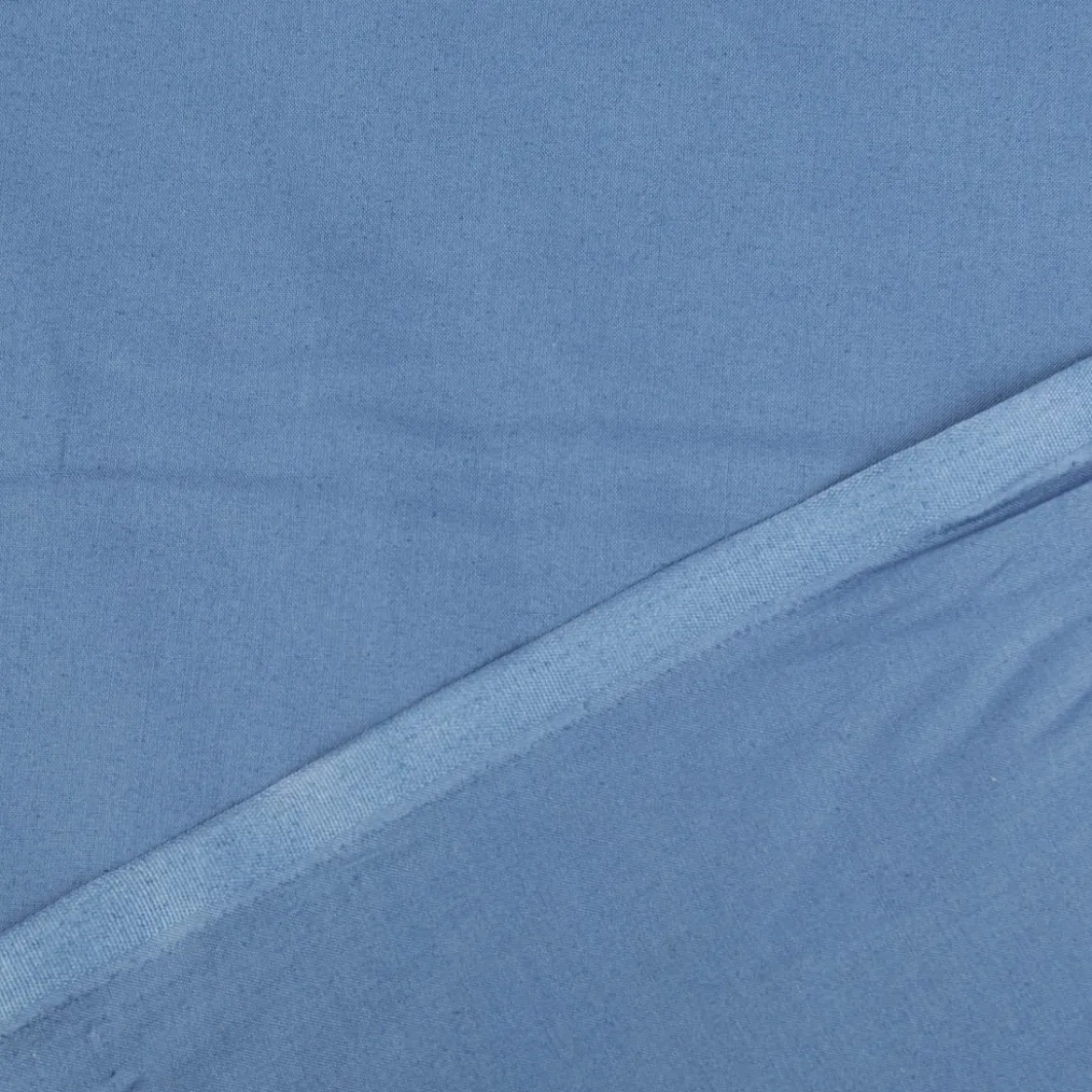 Baumwollstoff Popeline Meterware uni jeans blau – 1,50 m breit, weich & blickdicht, 125g/m²