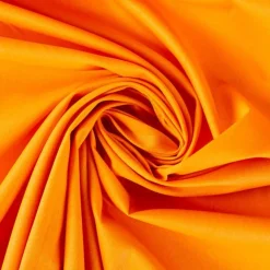 Baumwollstoff Popeline Meterware uni orange-dottergelb – 1,50 m breit, weich & blickdicht, 125g/m²