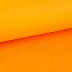 Baumwollstoff Popeline Meterware uni orange-dottergelb – 1,50 m breit, weich & blickdicht, 125g/m²