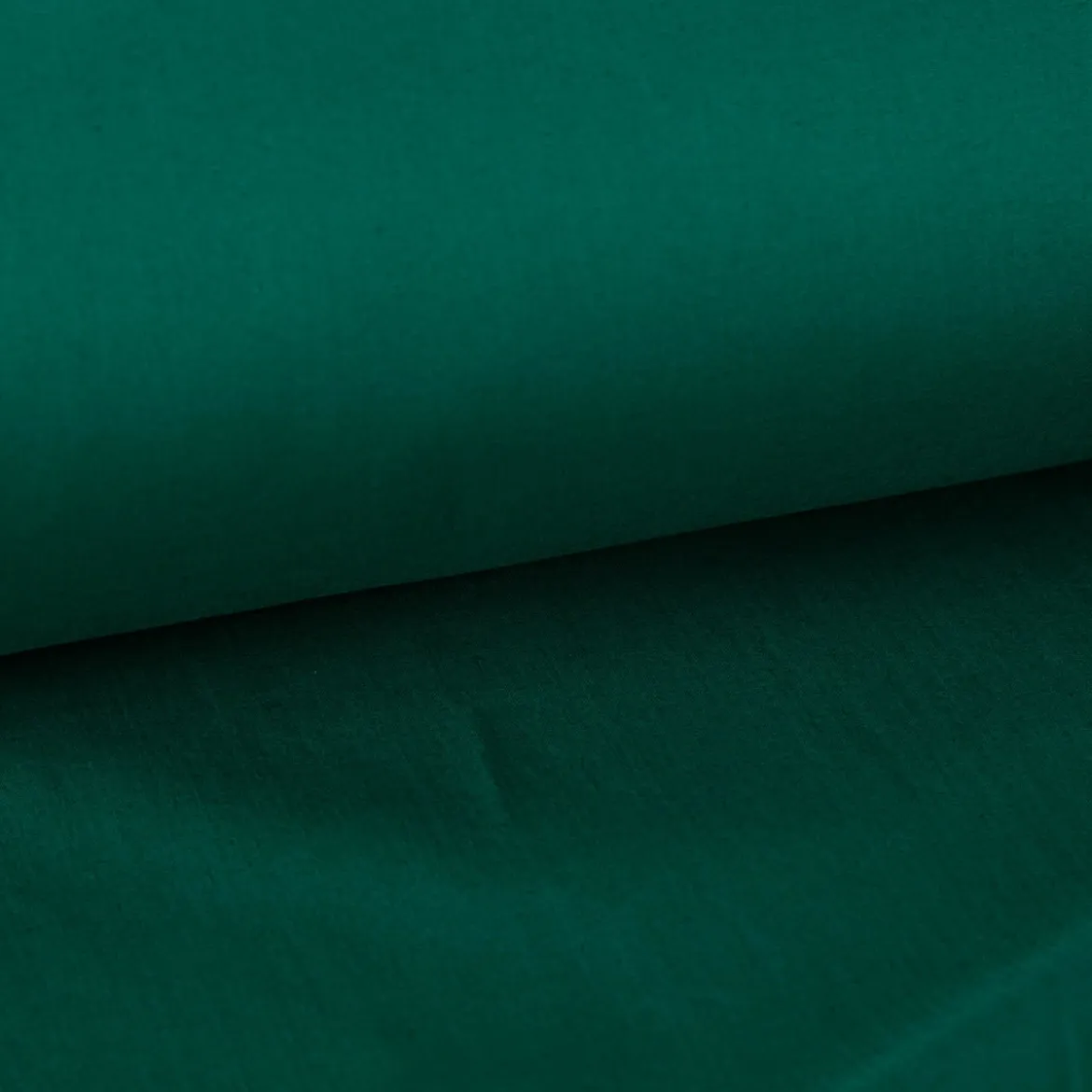 Baumwollstoff Popeline Meterware dark emerald smaragdgrün – 1,50 m breit, weich & blickdicht, 125g/m²