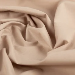Baumwollstoff Popeline Meterware dark beige – 1,50 m breit, weich & blickdicht, 125g/m²