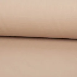 Baumwollstoff Popeline Meterware dark beige – 1,50 m breit, weich & blickdicht, 125g/m²