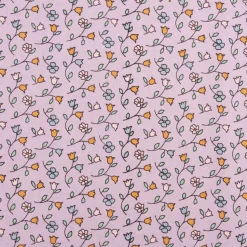 Baumwollstoff Popeline Mini Blümchen lila 1,48m Breite