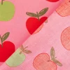 Baumwollstoff Popeline Äpfel rosa rot grün 1,48m Breite