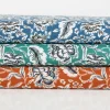 Baumwollstoff Popeline Romana Blumen blau 1,45m Breite