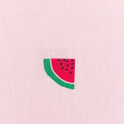 Baumwollstoff Popeline Stoff Wassermelone rosa grün 1,45m Breite