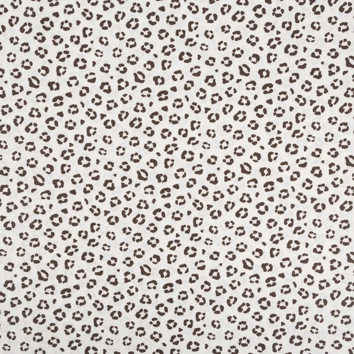 Baumwollstoff Popeline Stoff Animal Skin Leo wollweiß1,45m Breite