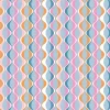 Baumwollstoff Popeline Stoff Retro Welle hellblau 1,45m Breite