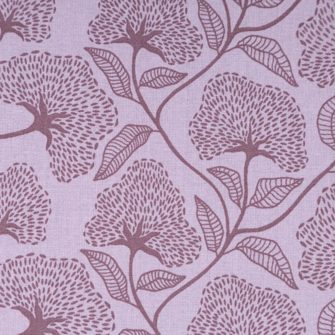 Baumwollstoff Popeline Stoff Blumen lila 1,45m Breite