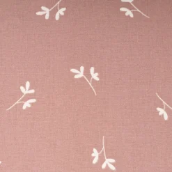 Baumwollstoff Popeline Stoff Allover Blätter Mauve 1,45m Breite