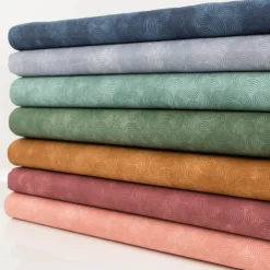 Baumwollstoff Popeline Stoff Bogen Serie Vintage Washed Mintgrün 1,40m Breite
