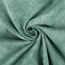 Baumwollstoff Popeline Stoff Bogen Serie Vintage Washed Mintgrün 1,40m Breite