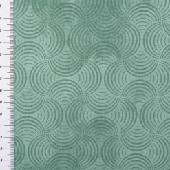 Baumwollstoff Popeline Stoff Bogen Serie Vintage Washed Mintgrün 1,40m Breite