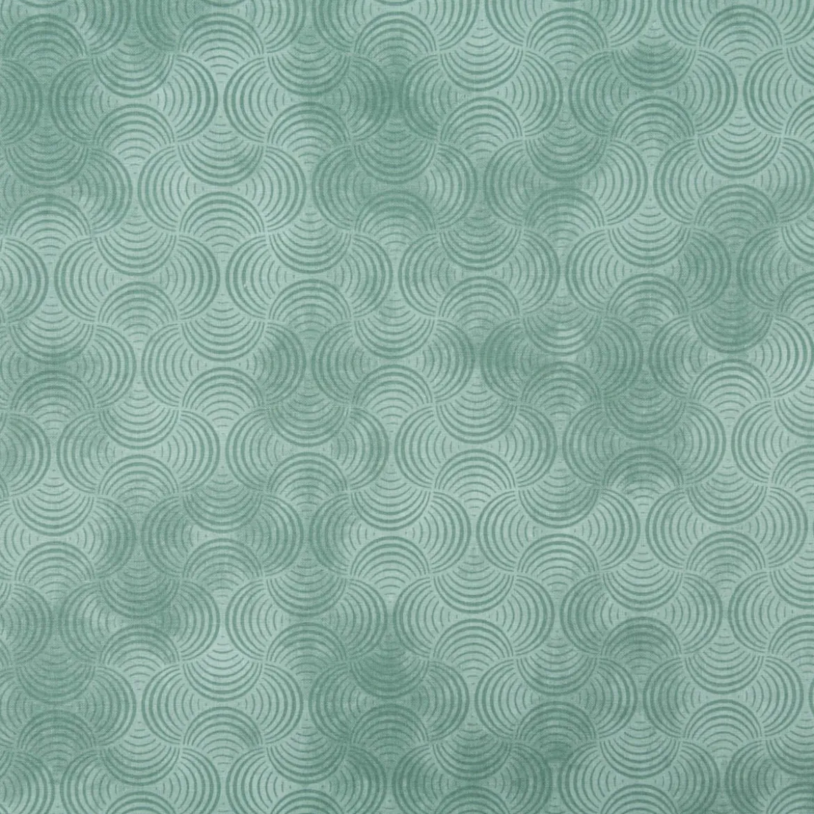 Baumwollstoff Popeline Stoff Bogen Serie Vintage Washed Mintgrün 1,40m Breite