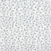Baumwollstoff Popeline Stoff Blumenranken wollweiß blau 1,45m Breite