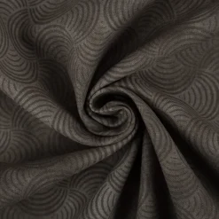 Baumwollstoff Popeline Stoff Bogen Serie Vintage Washed Schwarz 1,40m Breite