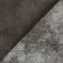 Baumwollstoff Popeline Stoff Bogen Serie Vintage Washed Schwarz 1,40m Breite