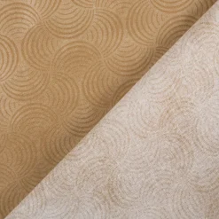 Baumwollstoff Popeline Stoff Bogen Serie Vintage Washed Beige 1,40m Breite