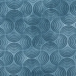 Baumwollstoff Popeline Stoff Bogen Serie Vintage Washed Petrolblau1,40m Breite
