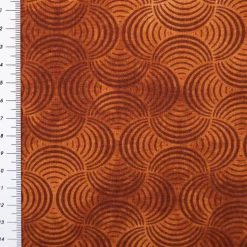 Baumwollstoff Popeline Stoff Bogen Serie Vintage Washed Braun 1,40m Breite