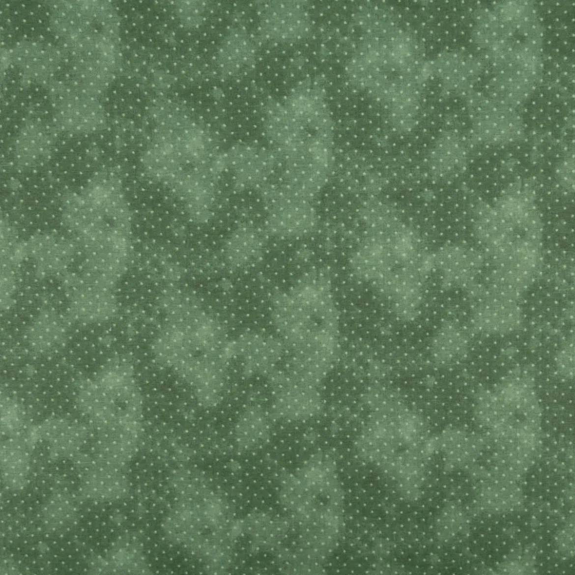 Baumwollstoff Popeline Stoff Pünktchen Serie Vintage Washed Tannengrün 1,40m Breite