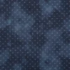 Baumwollstoff Popeline Stoff Pünktchen Serie Vintage Washed Marineblau 1,40m Breite