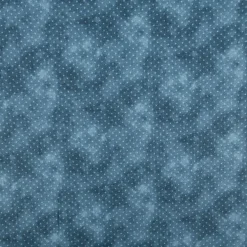 Baumwollstoff Popeline Stoff Pünktchen Serie Vintage Washed Petrolblau 1,40m Breite