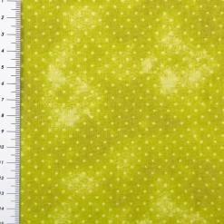 Baumwollstoff Popeline Stoff Pünktchen Serie Vintage Washed Grün 1,40m Breite