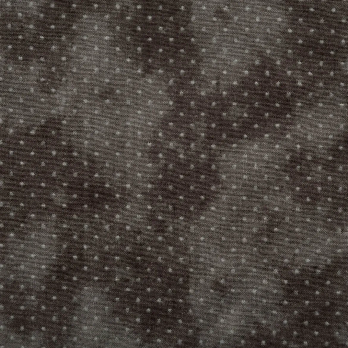 Baumwollstoff Popeline Stoff Pünktchen Serie Vintage Washed Schwarz 1,40m Breite