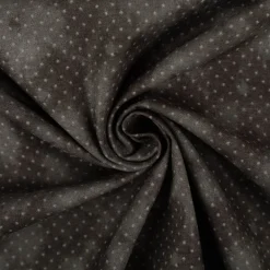 Baumwollstoff Popeline Stoff Pünktchen Serie Vintage Washed Schwarz 1,40m Breite