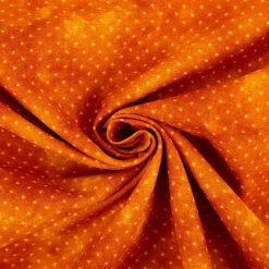 Baumwollstoff Popeline Stoff Pünktchen Serie Vintage Washed Terracotta 1,40m Breite