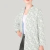 Baumwollstoff Popeline Stoff Blumen Gräser wollweiß blau 1,45m Breite
