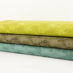 Baumwollstoff Popeline Stoff Kreise Serie Vintage Washed Mintgrün 1,40m Breite