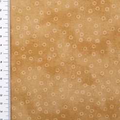Baumwollstoff Popeline Stoff Kreise Serie Vintage Washed Beige 1,40m Breite