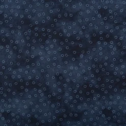 Baumwollstoff Popeline Stoff Kreise Serie Vintage Washed Marineblau 1,40m Breite
