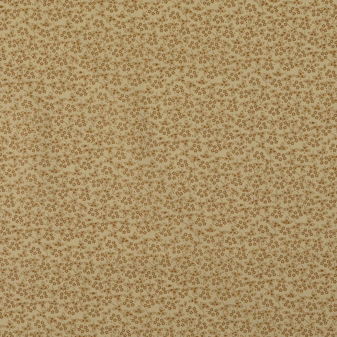Baumwollstoff Popeline Stoff Allover Blümchen Serie Romantic Garden Beige 1,40m Breite