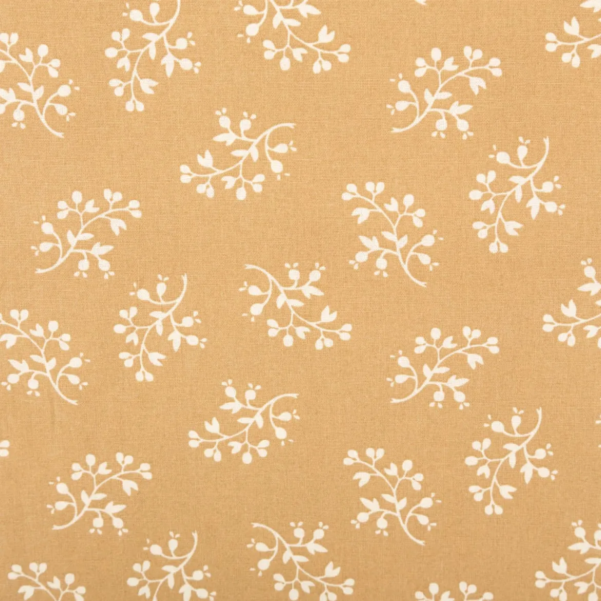 Baumwollstoff Popeline Stoff Blumenzweige Serie Romantic Garden Beige 1,40m Breite