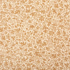 Baumwollstoff Popeline Stoff Allover Blätterranken Serie Romantic Garden Beige 1,40m Breite