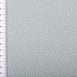 Baumwollstoff Popeline Stoff Pünktchen Serie Romantic Garden Babyblau 1,40m Breite