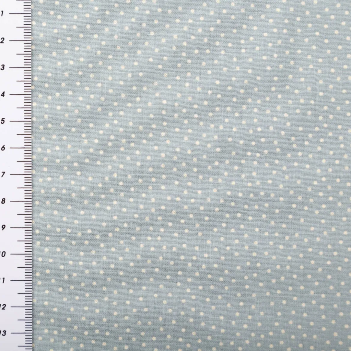 Baumwollstoff Popeline Stoff Pünktchen Serie Romantic Garden Babyblau 1,40m Breite
