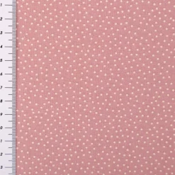Baumwollstoff Popeline Stoff Pünktchen Serie Romantic Garden Altrosa 1,40m Breite