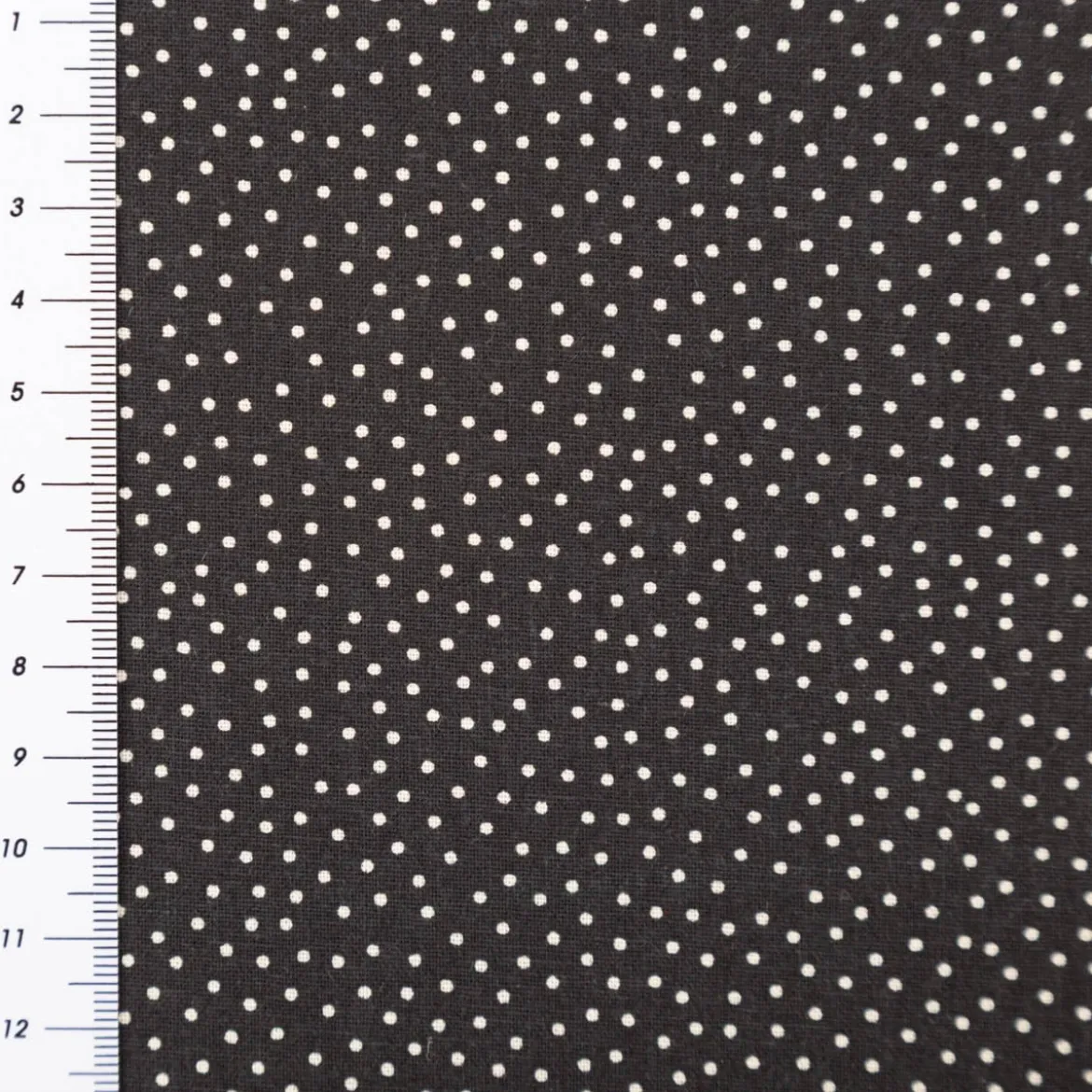 Baumwollstoff Popeline Stoff Pünktchen Serie Romantic Garden Schwarz 1,40m Breite
