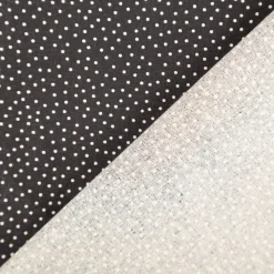 Baumwollstoff Popeline Stoff Pünktchen Serie Romantic Garden Schwarz 1,40m Breite