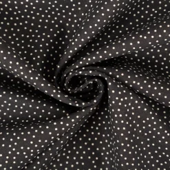 Baumwollstoff Popeline Stoff Pünktchen Serie Romantic Garden Schwarz 1,40m Breite