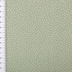 Baumwollstoff Popeline Stoff Pünktchen Serie Romantic Garden Mintgrün 1,40m Breite