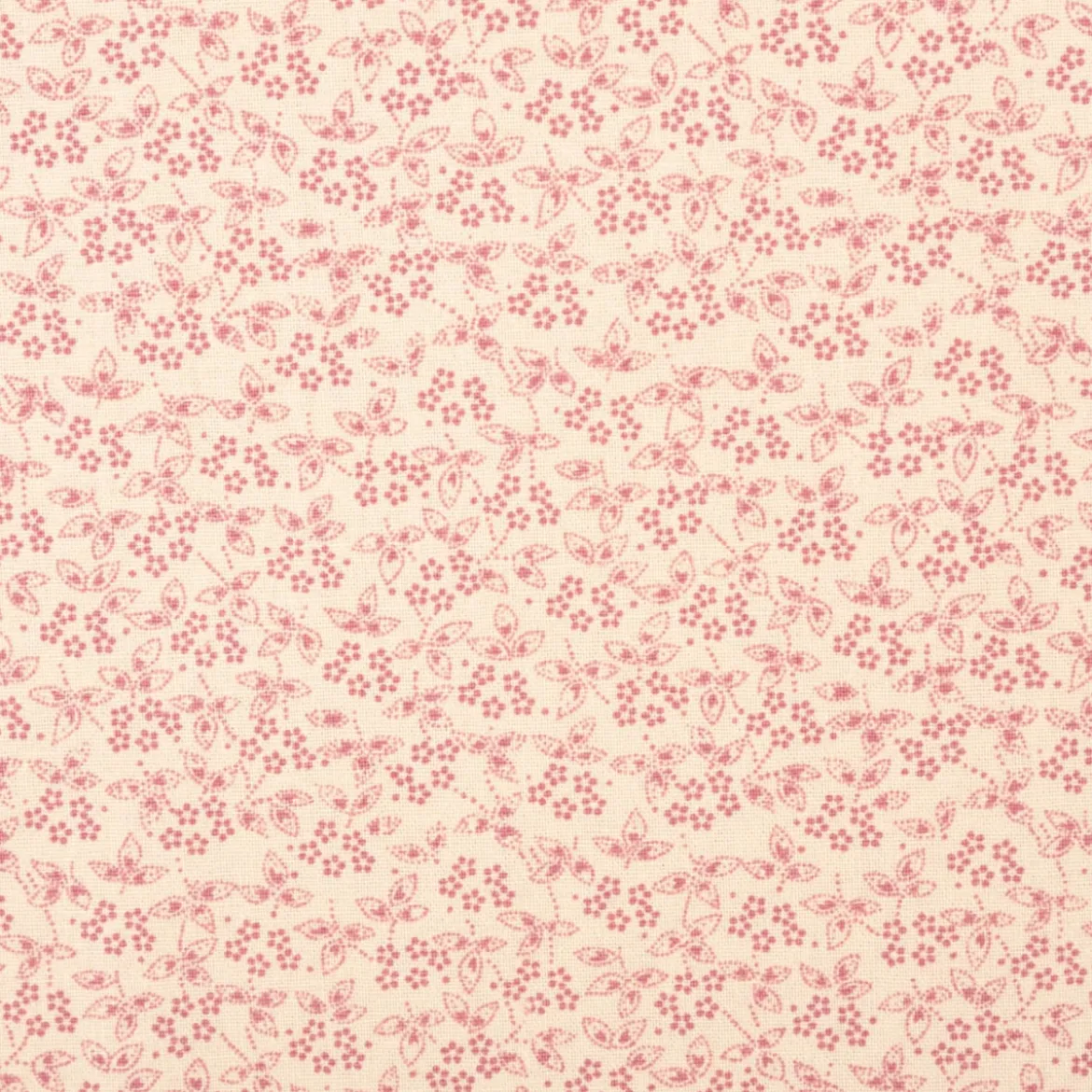 Baumwollstoff Popeline Stoff Allover Blümchen Serie Romantic Garden Altrosa 1,40m Breite