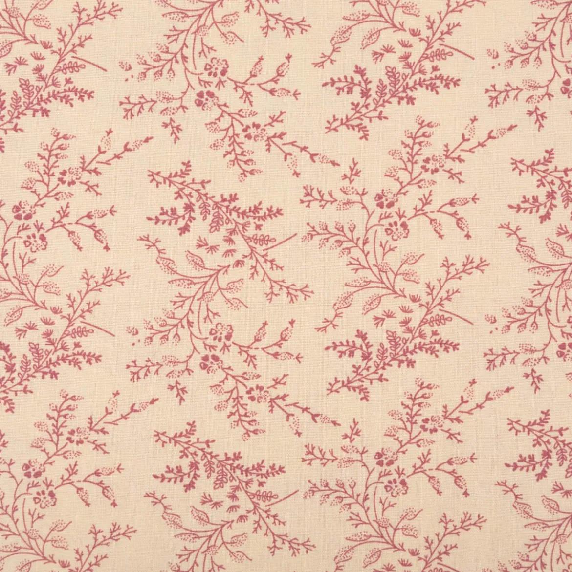 Baumwollstoff Popeline Stoff Blumen und Blätter Serie Romantic Garden Altrosa 1,40m Breite
